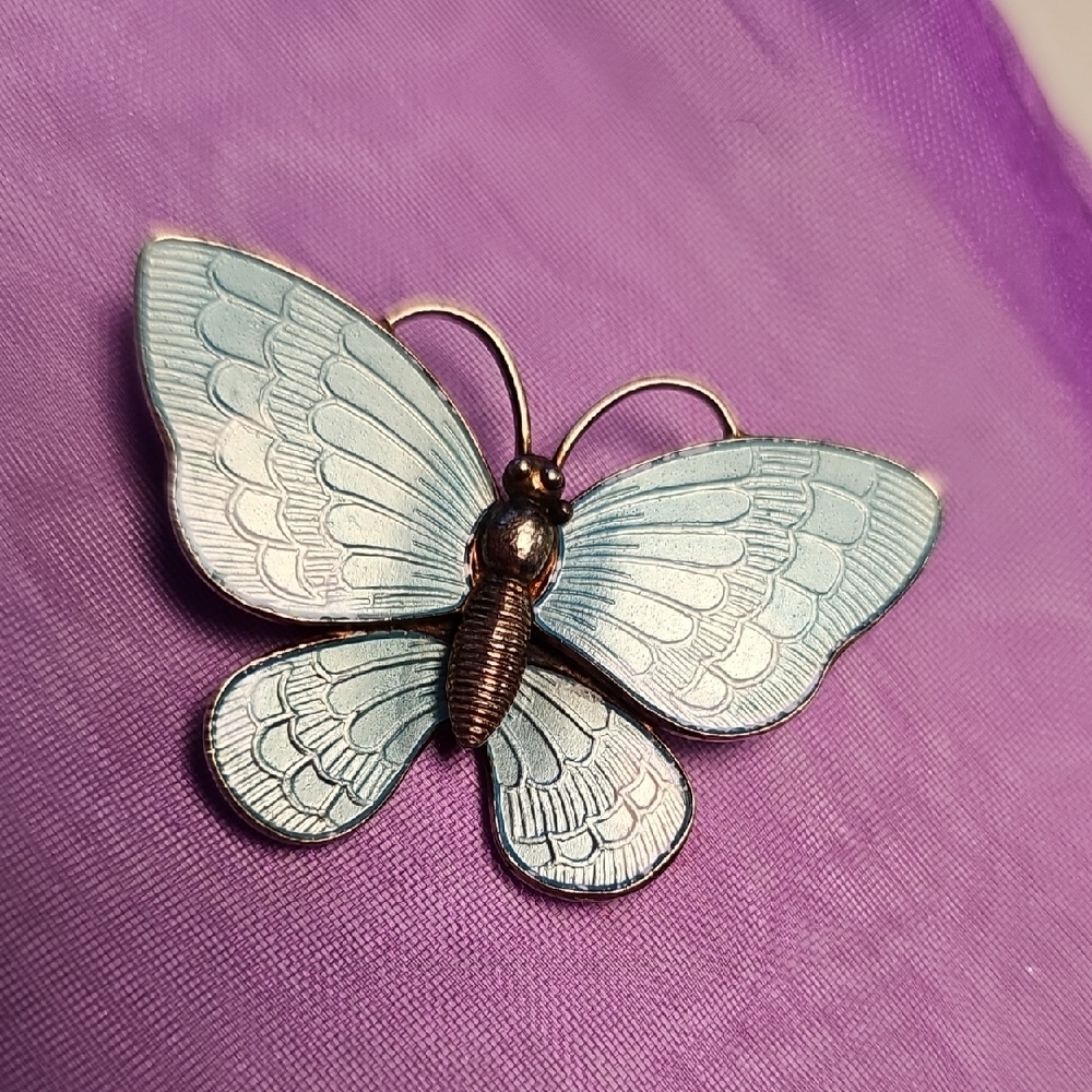 Volmer Bahner Sterling Butterfly Pin